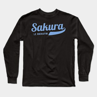 Sakura Le Sserafim Baseball Long Sleeve T-Shirt